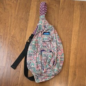 Kavu Multicolor Patterned Rope Sling Crossbody Bag